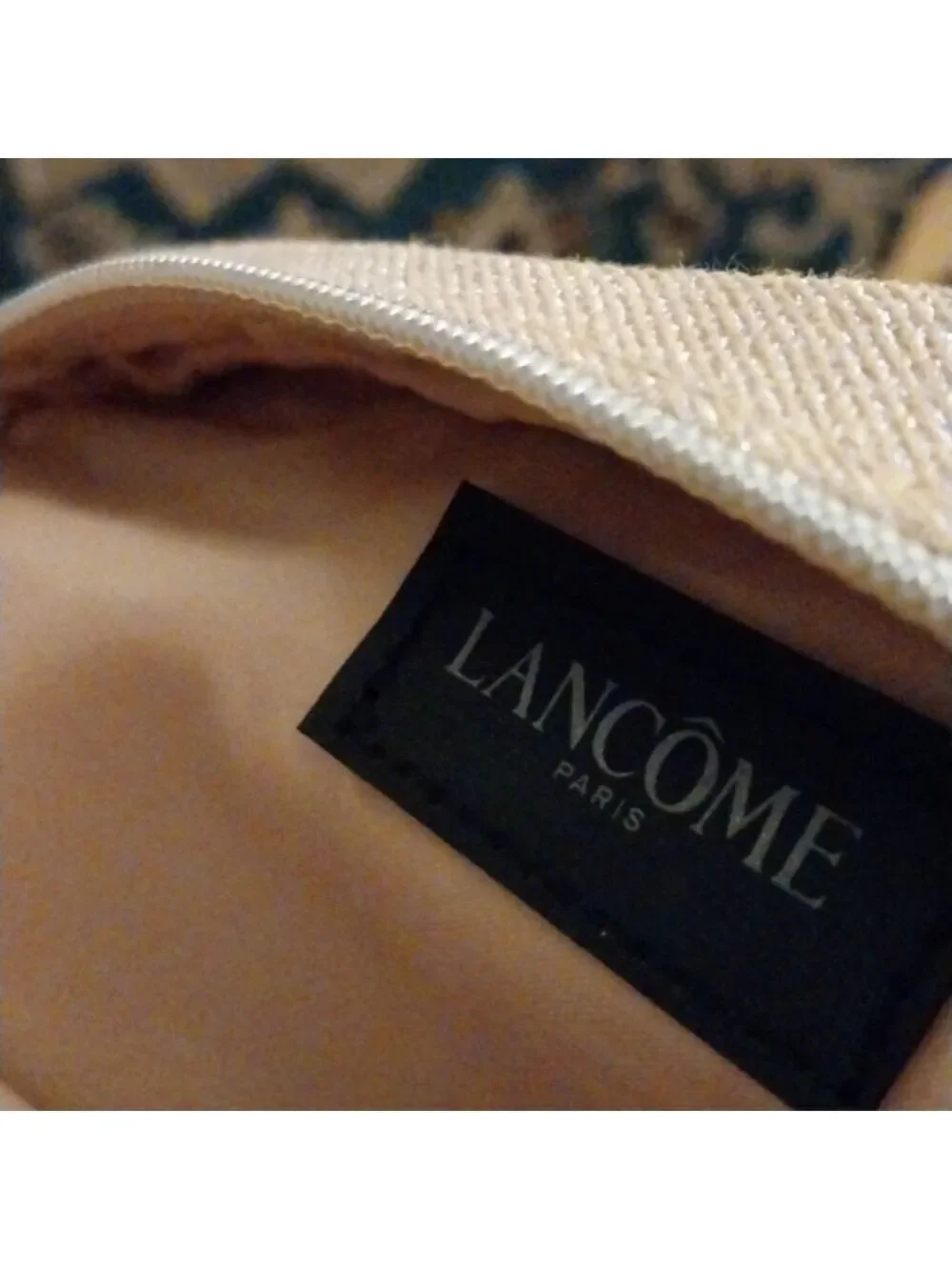 Lancôme Gold Cosmetic Bag